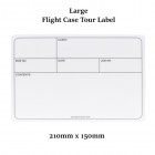 Large Flightcase Tour Label - 210mm x 150mm